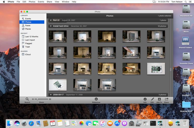 is there an iphoto app for a mac os sierra